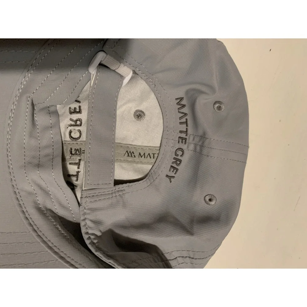 Matte Grey Haus of Grey Golf Hat Baseball Cap Strapback Adjustable Adult